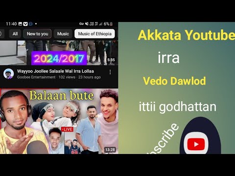 Akkata Youtube Irra Video Dawlod Itti Godhatan How To Dalwood Video Ethiopia