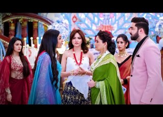  احداث الحلقه 14 مسلسل رحله لاكشمي ج6 نيلام تعلن أن بارو حفيدتها أمام الجميع