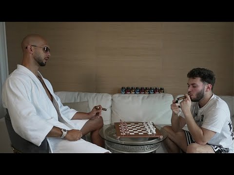 Andrew Teaches Adin How To Smoke A Cigar