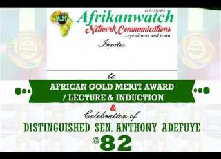  AFRIKANWATCH NETWORK 2026 ANNUAL LECTURE AWARD INDUCTION