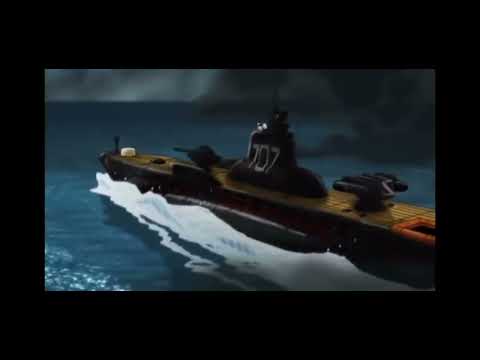 Submarine 707r Saves Carrier Scene Submarine 707r Saves Carrier Scene