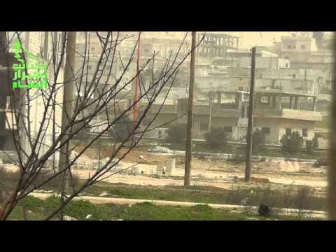 كتيبة قوافل الشهداء كتائب أحرار الشام تدمير عربة 13 3 2012 YouTube