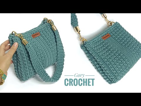 كروشيه شنطه كتف واسعه من الداخل Bag Crochet Tas Rajutan Bolsa De Ganchillo Túi Móc
