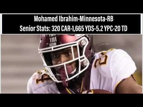 Mohamed Ibrahim Senior Season Highlights Minnesota RB 2022 2023 CFB Season