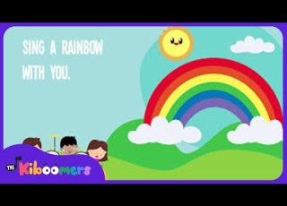 I Can Sing A Rainbow Lyric Video The Kiboomers Preschool Songs Nursery Rhymes