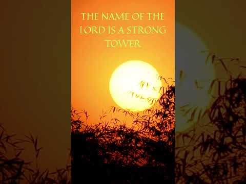 THE NAME OF THE LORD IS A STRONG TOWER