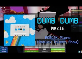  Mazie Dumb Dumb Roblox Got Talent ROBLOX Piano Cover