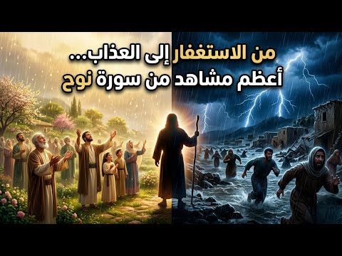 تلاوة قرآنية مؤثرة قصة نوح عليه السلام مع قوم أصر وا على الهروب