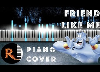 Friend Like Me 1992 Aladdin Ragtime Stride PIANO COVER