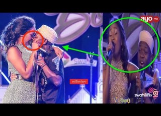 DU HAMISI ALIVYOKISS NA MSHIRIKI MWENZAKE MBELE YA MAJAJI WA BSS