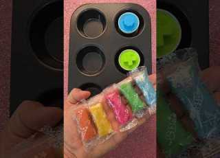 ست أكياس عجينة متكيسة تعليم الألوان ببيضة فاقسة