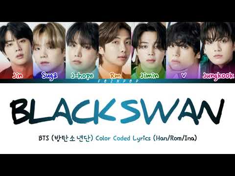 BTS 방탄소년단 Black Swan Color Coded Lyrics Rom Han Ina