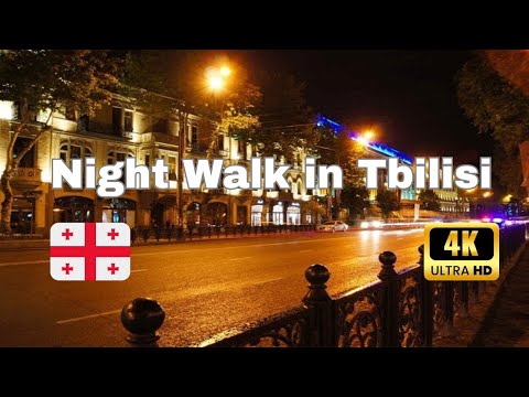 Tbilisi Night Walk 2025 Is Tbilisi Safe At Night 4K Tour