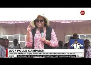 Governor Waiguru Urges Politicians To Stop Premature 2027 Campaign