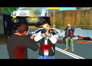  GTA 4 Niko Johnny Luis 6 Star Rampage At Alderney Police Station Epic Escape 2