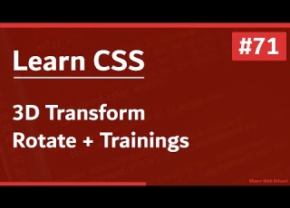  Learn CSS In Arabic 2021 71 3D Transform Rotate