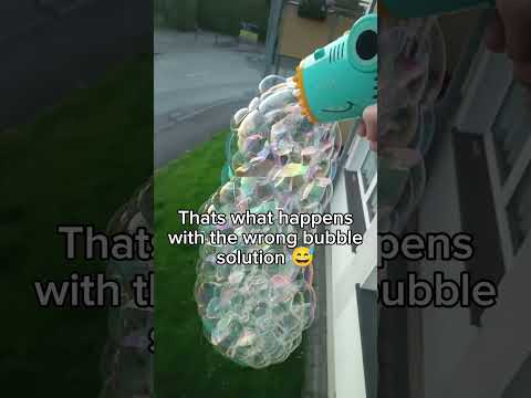 Thats What Happens If You Use The Wrong Bubble Solution Bubblegun Bubblemachine Kidstoys