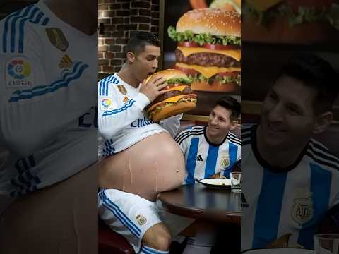 ميسي عزم كريستيانو رونالدو على اكل كريستيانو رونالدو الدون رونالدو كريستيانو ميسي