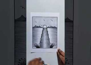  How To Draw A House Beautiful Scenery Drawing House Drawing Drawing Art Scenery Short