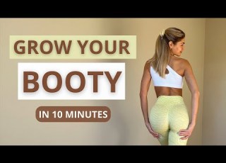  10 MIN GROW YOUR BOOTY Favourite Workout For Bigger Butt Optional Ankle Weights