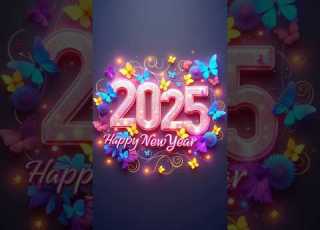 1 January 2025 Happy New Year Status Video Youtubeshorts Shorts Happynewyear 2025 Status
