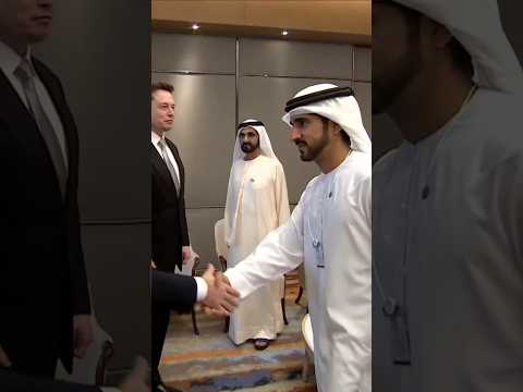 Sheikh Mohammed Bin Rashid Al Maktoum Sheikh Hamdan Sheikh Maktoum Met By Elon Musk Shorts Dubai