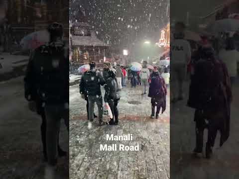 Manali Mall Road In Snow 2023 Manali Snow Snowfall Mallroad Manali Mall Road In Snow 2023 Manali Snow Snowfall Mallroad