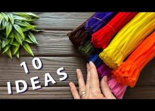 10 IDEAS Easy Ideas Chenille Pipe Cleaner Chenille Decoration Ideas