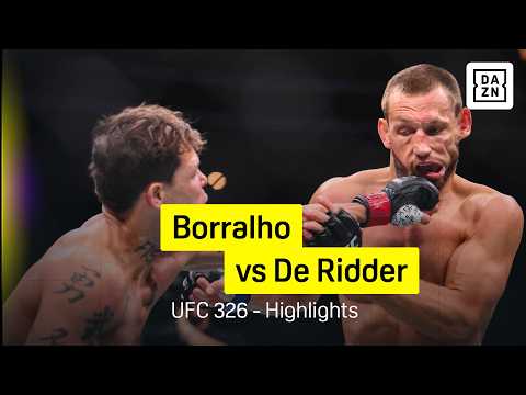 Caio Borralho Vs Reinier De Ridder UFC 326 DAZN Highlights