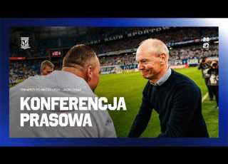  KONFERENCJA PRASOWA Trenerzy Adrian Siemieniec I Niels Frederiksen Po Meczu Lech Jagiellonia