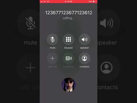 I CALLED Wednesday Addams After Dialling Their Theme Song IPhoneDialSongs Shorts