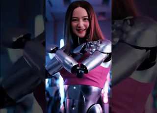 Beautiful Robot Dancing Disco She Looks Totally Human