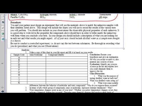 Science 10 Properties Of Compounds Lab Analysis Science 10 Properties Of Compounds Lab Analysis