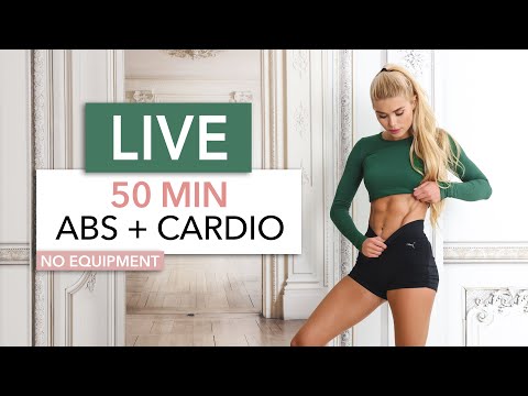 50 MIN ABS CARDIO DANCE Live Session Intense Sweaty