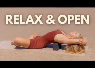  30 Minute Yoga Flow For Heart Hip Opening Gentle Chill Practice