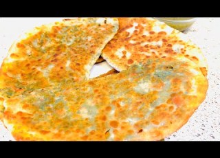 طرز تهیه بولانی کچالو و گندنه افغانی Delicoius Potato And Leek Gandana Bolani Recipe Afghani