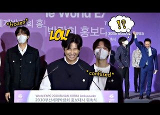  BTS Chaotic Moments During Appointment Ceremony For World EXPO 2030 Busan