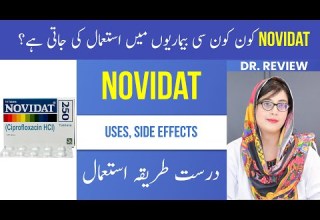 Dr Explains NOVIDAT Tablet Uses Side Effects Bacterial Infection Ciprofloxacin Urdu Hindi
