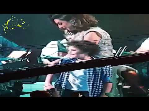 شاهد ماقالته أنغام عندما صعد ابن اختها المسرح وهى بتغنى
