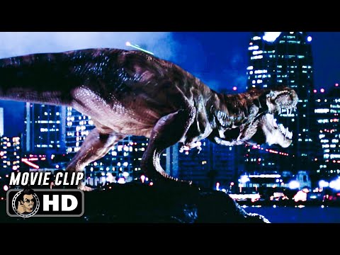 THE LOST WORLD JURASSIC PARK Clip San Fransisco T Rex Attack 1997 Steven Spielberg