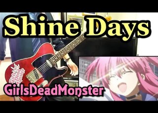TAB Girls Dead Monster Shine Days Guitar Cover Angel Beats