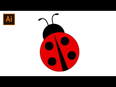 How To Draw An Insect Ladybug Vector Art Adobe Illustrator CC