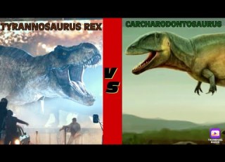 Tyrannosaurus Rex Vs Carcharodontosaurus Dinosaur Battle Arena S1E15