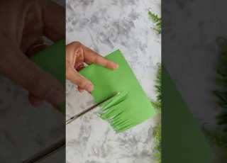  How To Make Paper Grass Papercraft Shorts Shortsvideo Trendingshorts