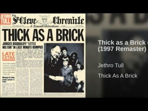 JETHRO TULL THICK AS A BRICK Pt 1 2 FULL ALBUM HD