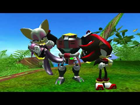 Sonic Heroes Gameplay Team Dark Shadow Rouge E 123 Omega Part II
