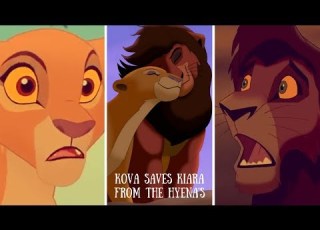 Kovu Saves Kiara From The Hyenas