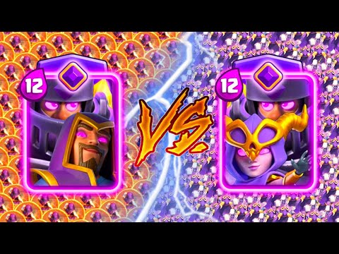 EVOLVED MEGA KNIGHT WIZARD Vs EVOLVED MEGA KNIGHT WITCH Clash Royale Challenge