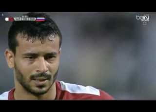 Boualem Khoukhi Penalty Goal HD Qatar 1 1 Russia 10 11 2016