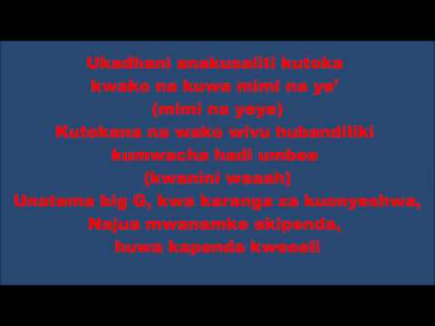 MAPENZI YANA RUN DUNIA ALI KIBA Lyrics By Yoseph Mhs